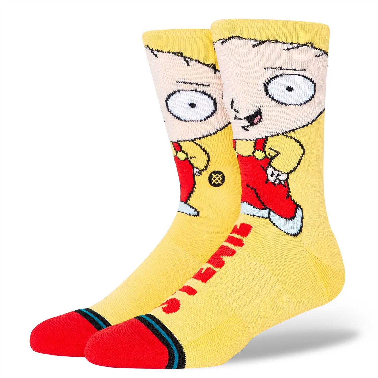 Stance Men's Crew socks ~ Stewie yellow size L