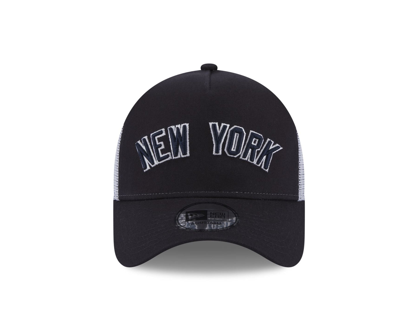 New Era Mens Team Script Trucker Snapback Cap ~ New York Yankees navy