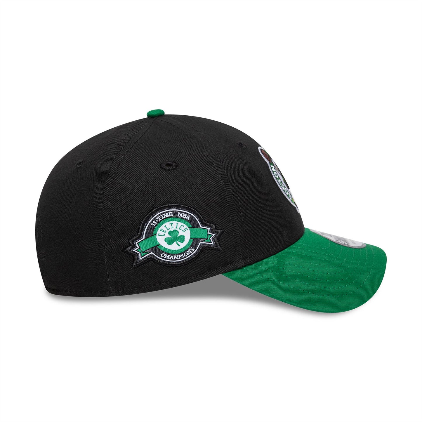 Boston Celtics NBA Side Patch Black 9FORTY Strapback Cap