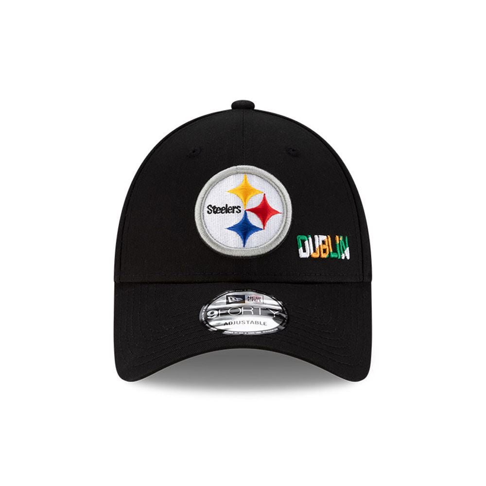 Pittsburgh Steelers NFL Dublin Games 9FORTY Adjustable Cap Black