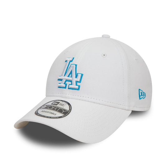 New Era Mens Team Outline 9Forty Cap ~ LA Dodgers white