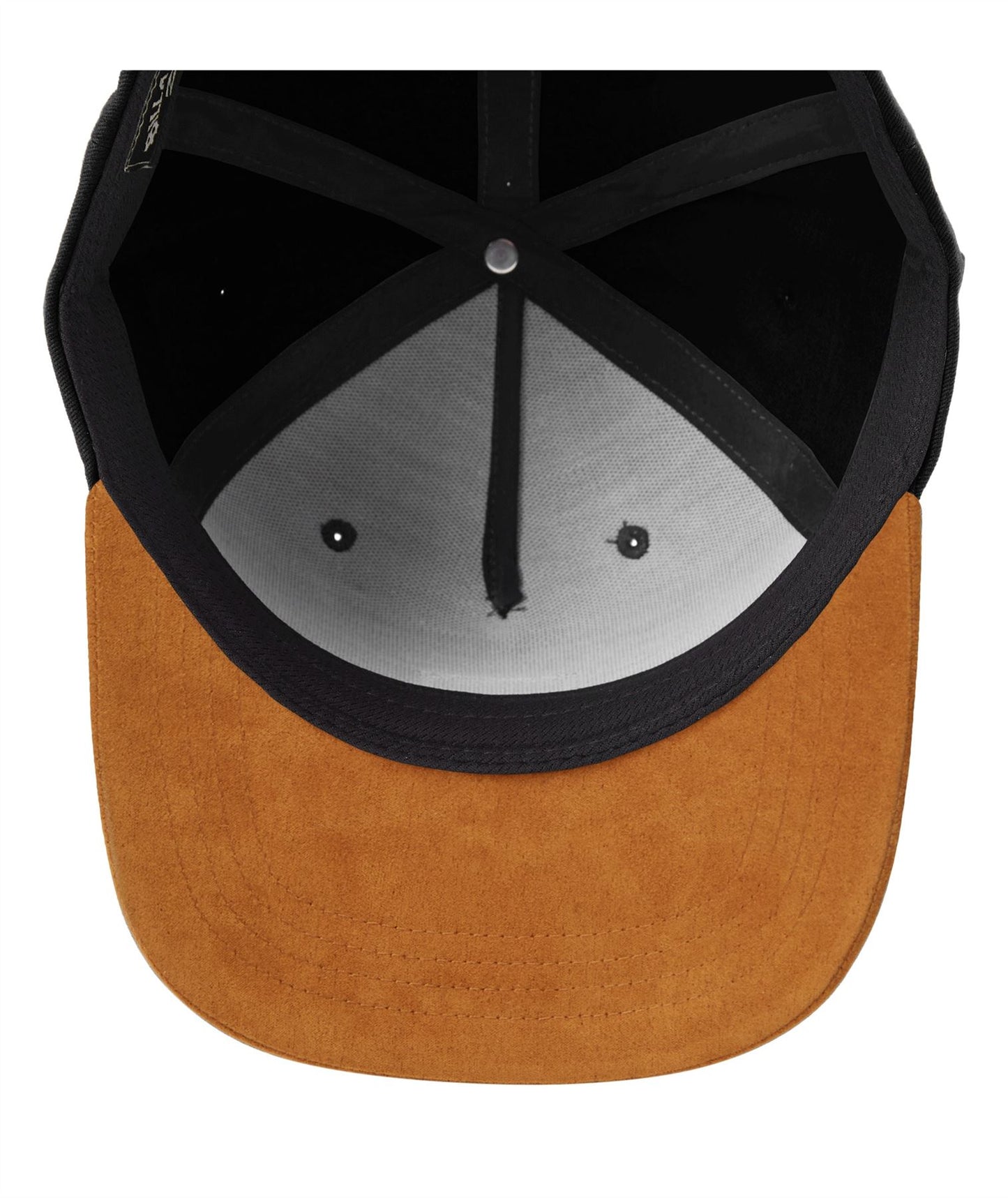 Billabong 6 Panel Mens Snapback Curved Peak Cap ~ Stacked black tan