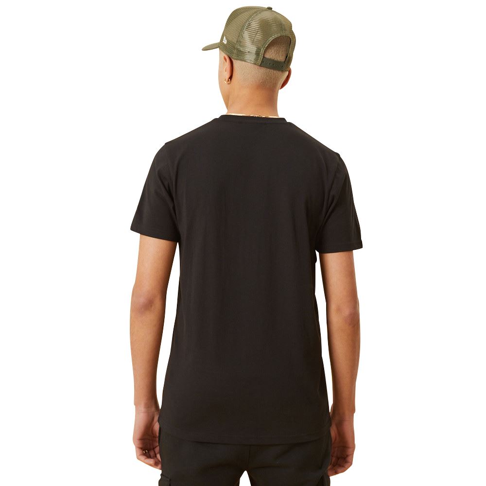 New Era Men's  MLB Left Chest Team Logo T-Shirt ~ "New York Yankees" black