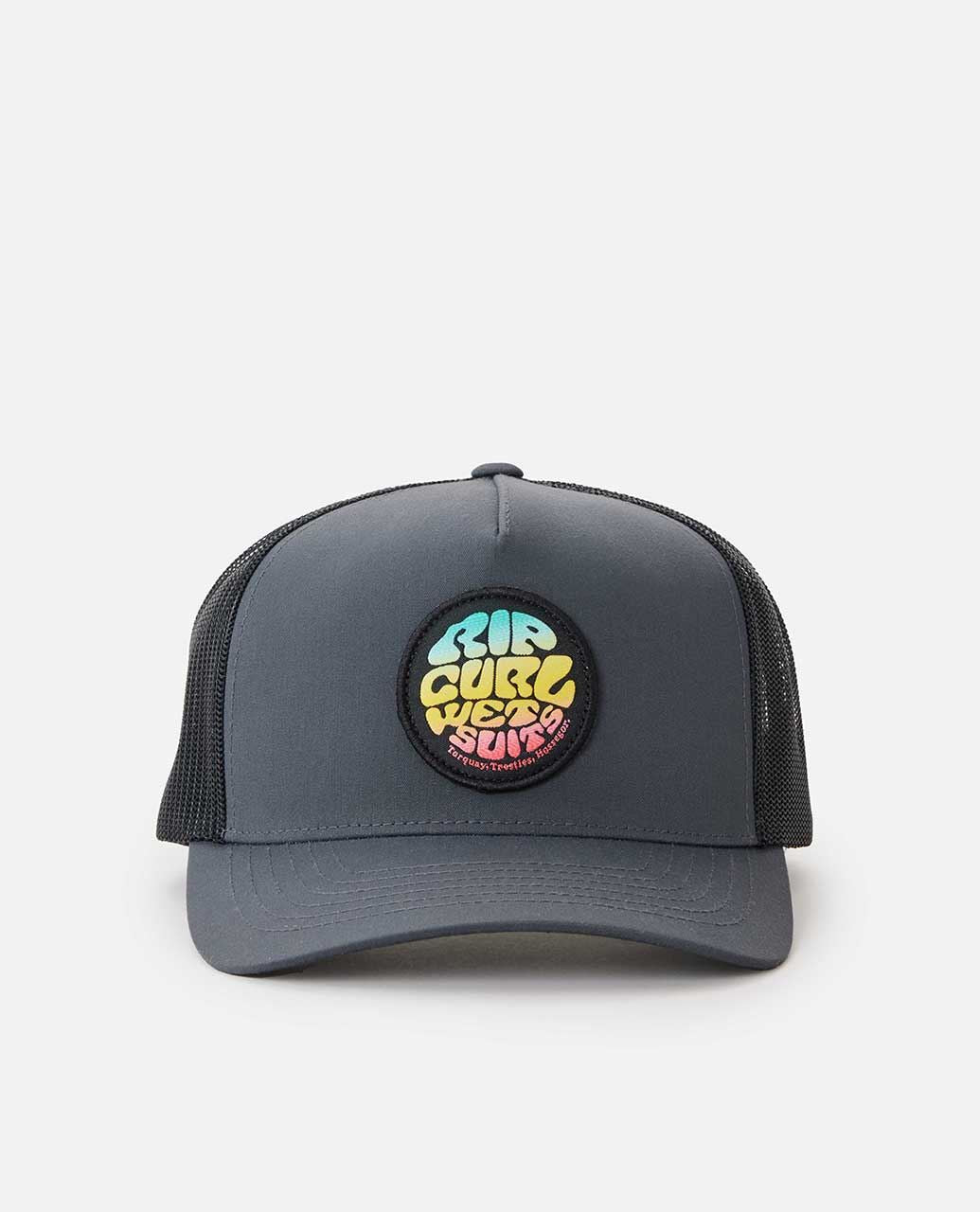 Rip Curl Wetsuit Icon Trucker Mens Black Curve Cap