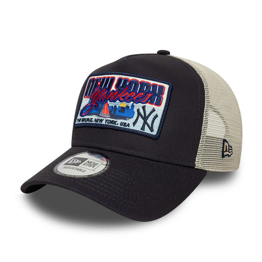 New York Yankees Patch Trucker Adjustable Navy Cap