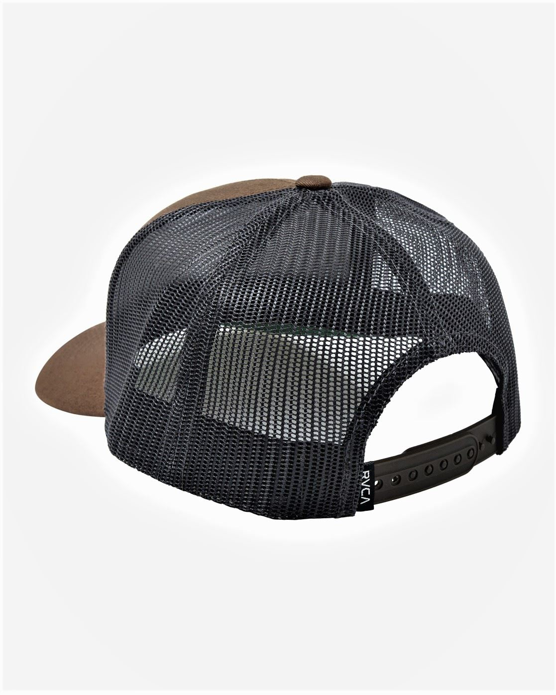RVCA Men's Trucker Snapback Curve Cap ATW brown