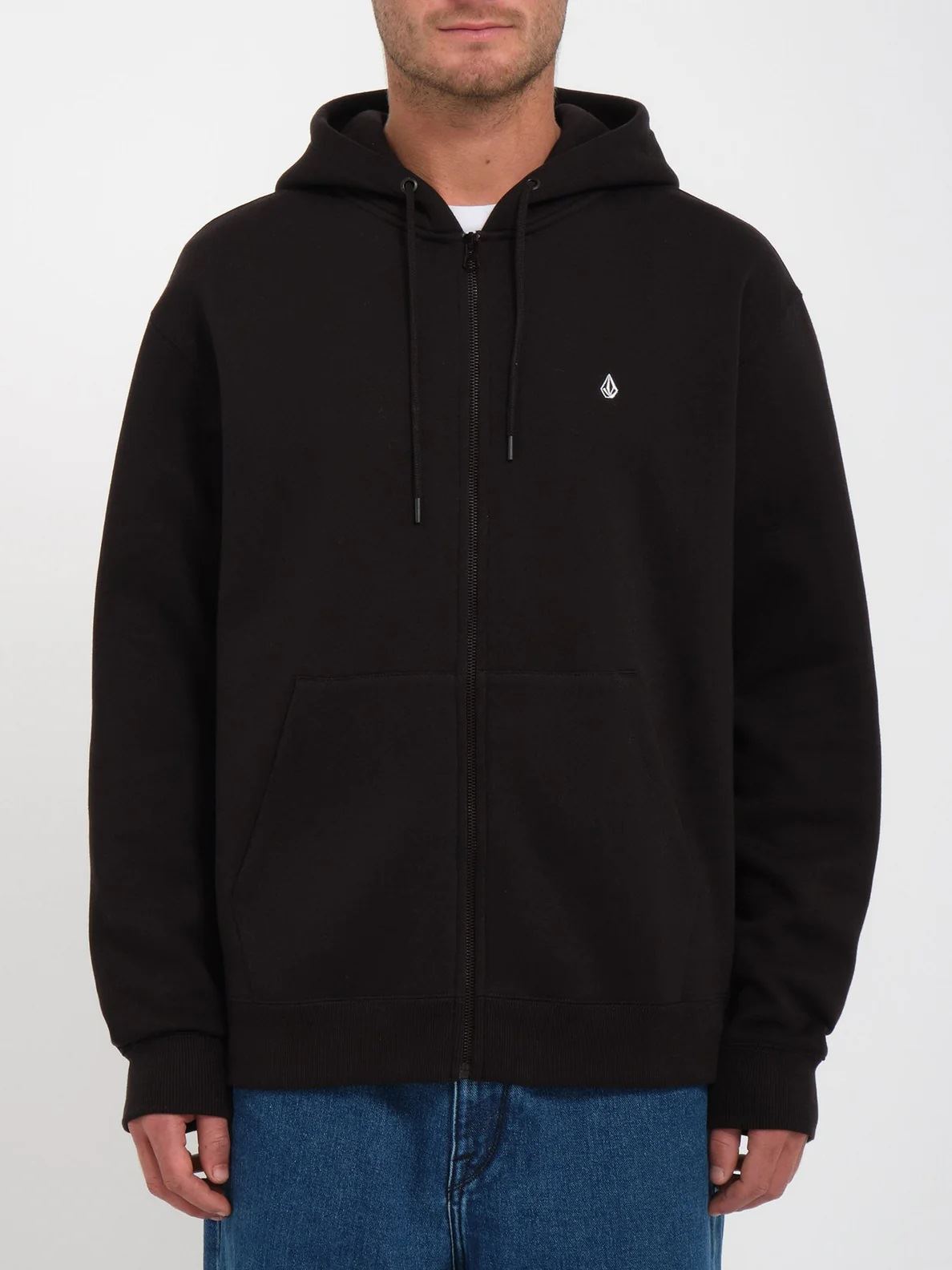 Volcom Single Stone Black Zip Hoodie