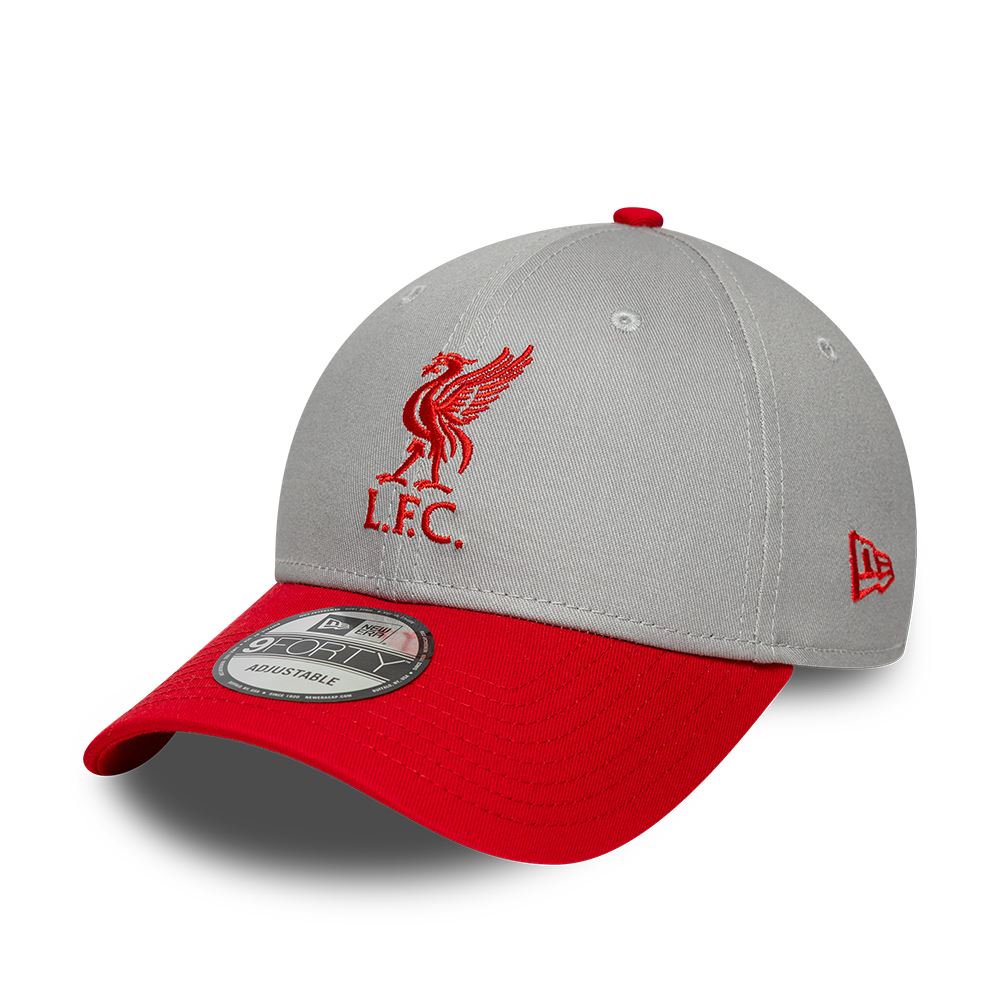 Liverpool FC Contrast 9Forty Grey Strapback Cap