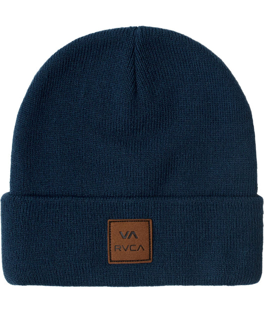 RVCA Men's Knit Cuff Beanie ATW mid blue