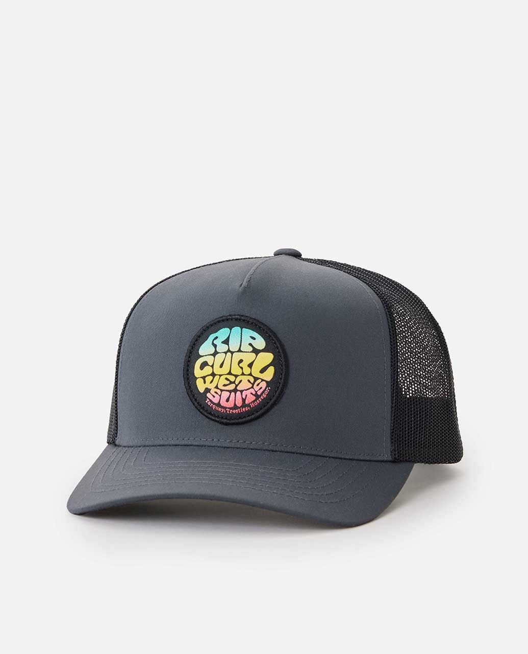 Rip Curl Wetsuit Icon Trucker Mens Black Curve Cap