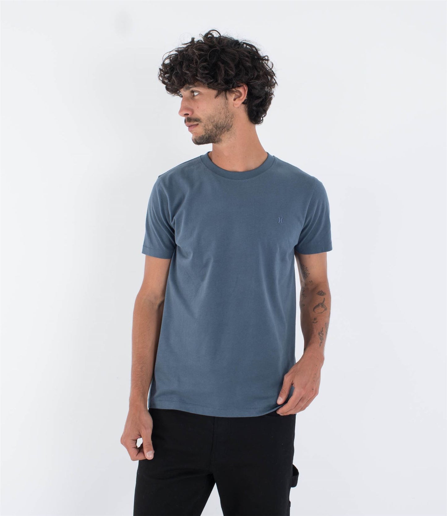 Hurley Low Tide T-Shirt Short Sleeve Blue