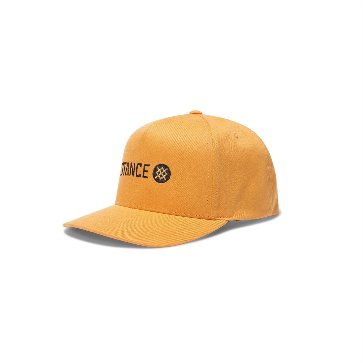 Stance 6 Panel Mens Snapback Curved Peak Cap ~ Icon tangerine