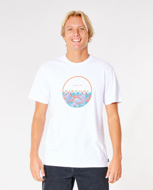 Rip Curl Men's T-Shirt ~ Fill Me Up white