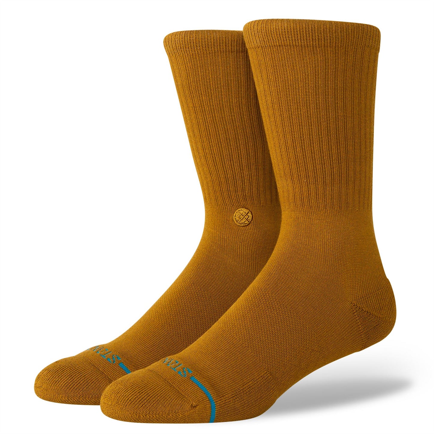 Stance Mens Crew Socks ~ Icon gold canvas