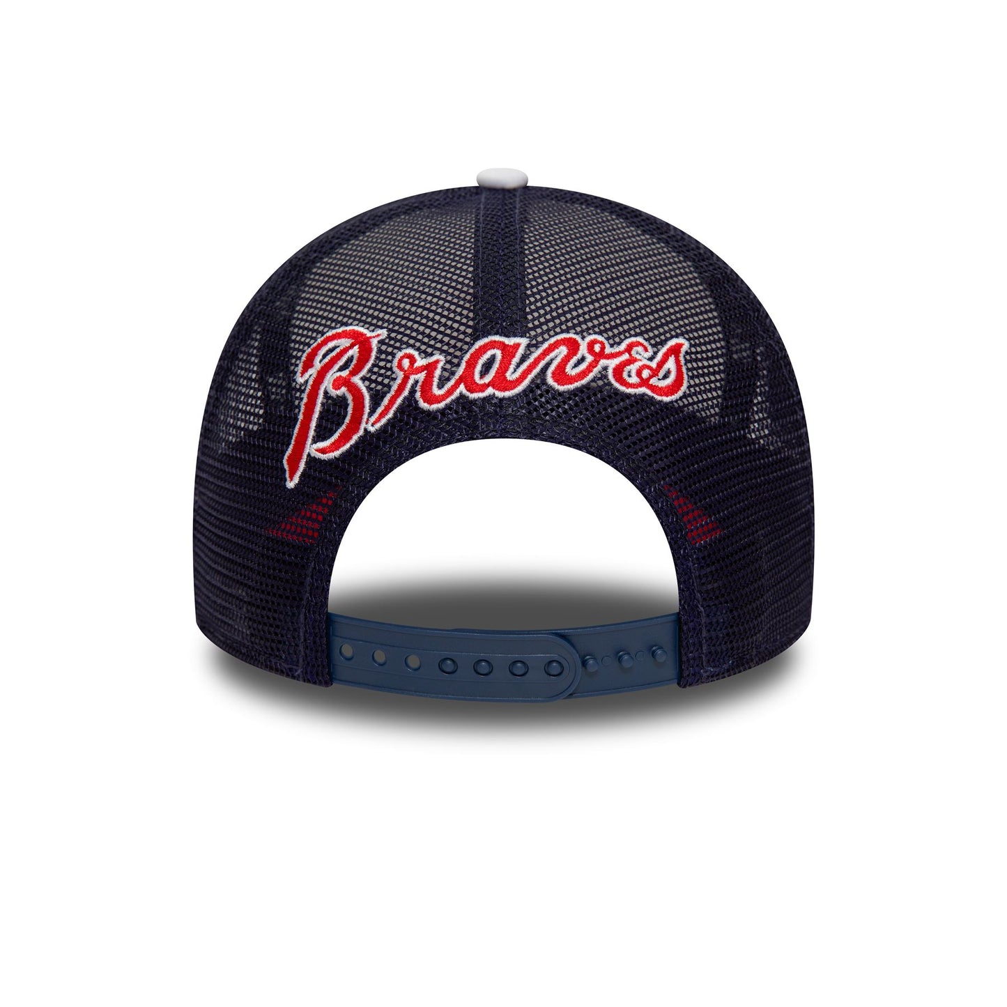 New Era Mens MLB Logo Trucker Cap ~ Atlanta Braves red