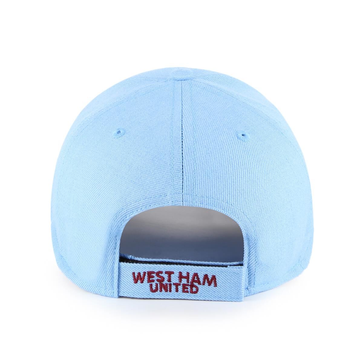 47 Brand Mens 6 panel Adjustable Cap ~ West Ham United FC Blue