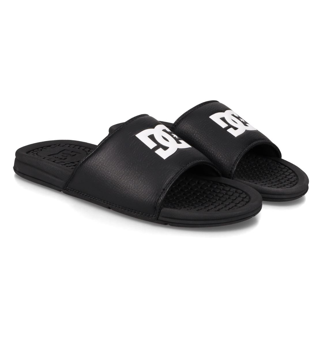 DC Shoes Bolsa Mens Slide Sandals Black White