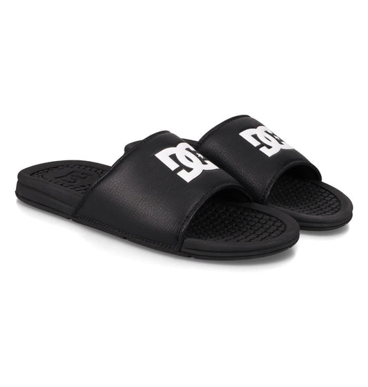 DC Shoes Bolsa Mens Slide Sandals Black White