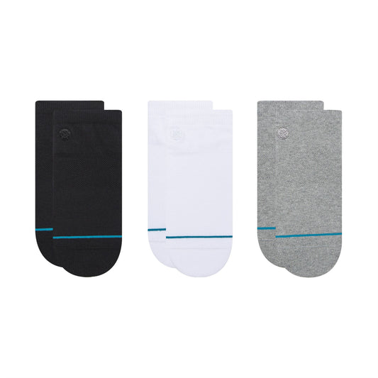 Stance Men's Crew Socks ~ icon low 3 pack {L}