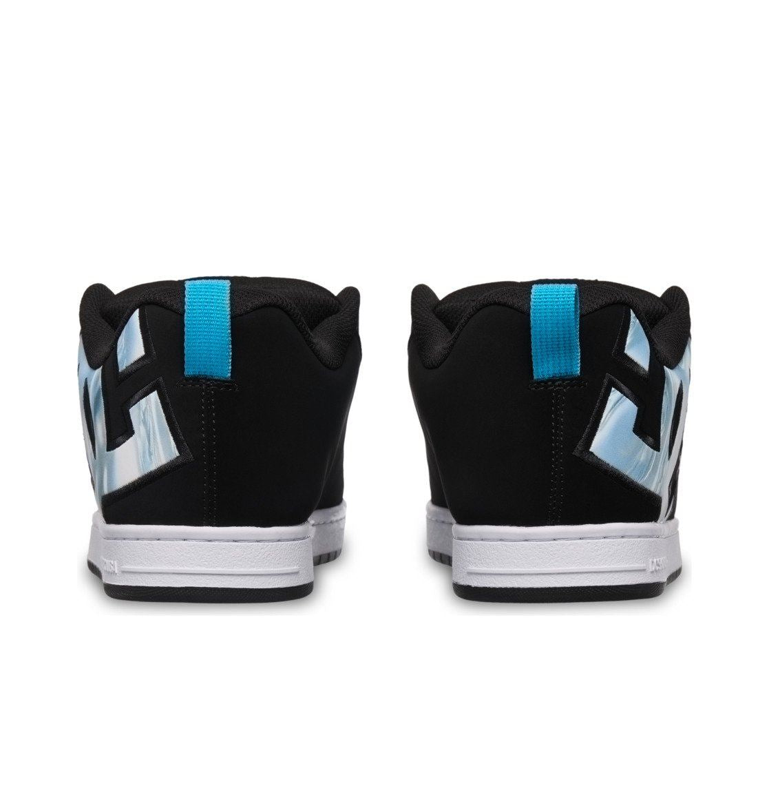 DC Shoes Trainers Leather Court Graffik Shoes Men Black Blue