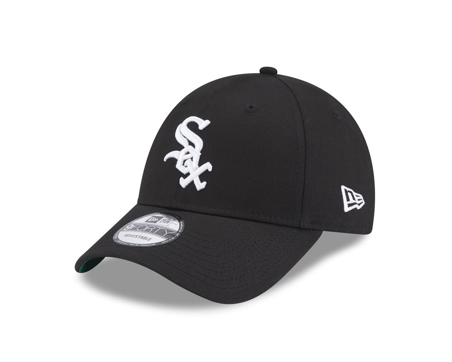 New Era Mens Team Side Patch 940 Adjustable Cap ~ Chicago White Sox black
