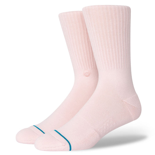 Stance Mens Crew Socks Icon pink Large
