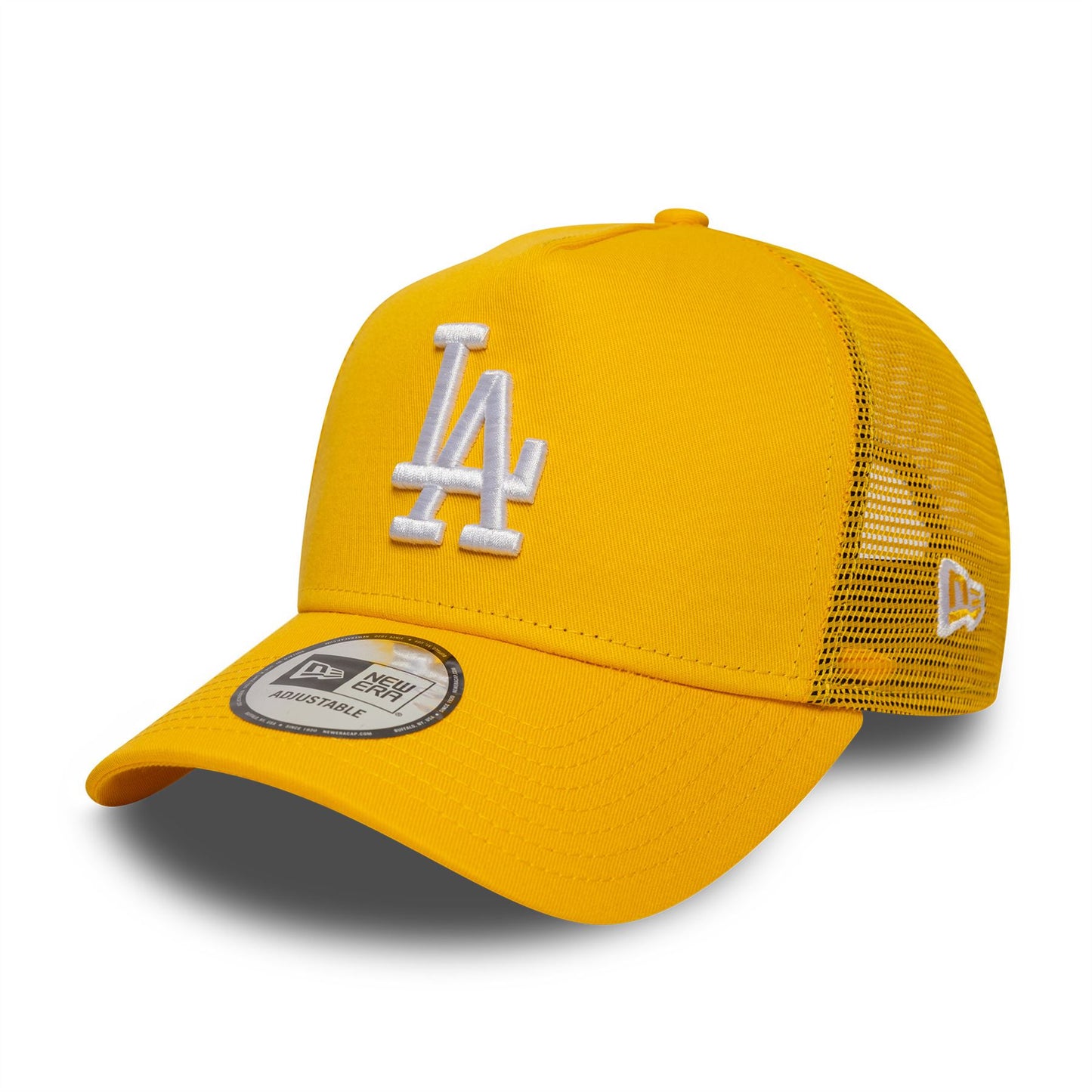 LA Dodgers MLB League Essential Yellow 9FORTY A-Frame Trucker Snapback Cap