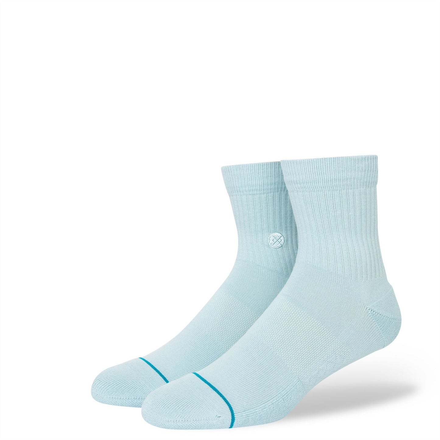 Icon Quarter Ice Blue Socks Stance Mens L
