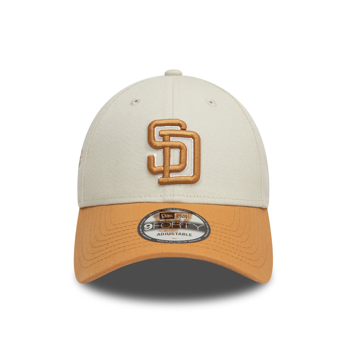 San Diego Padres World Series Patch Cream 9FORTY Adjustable Cap