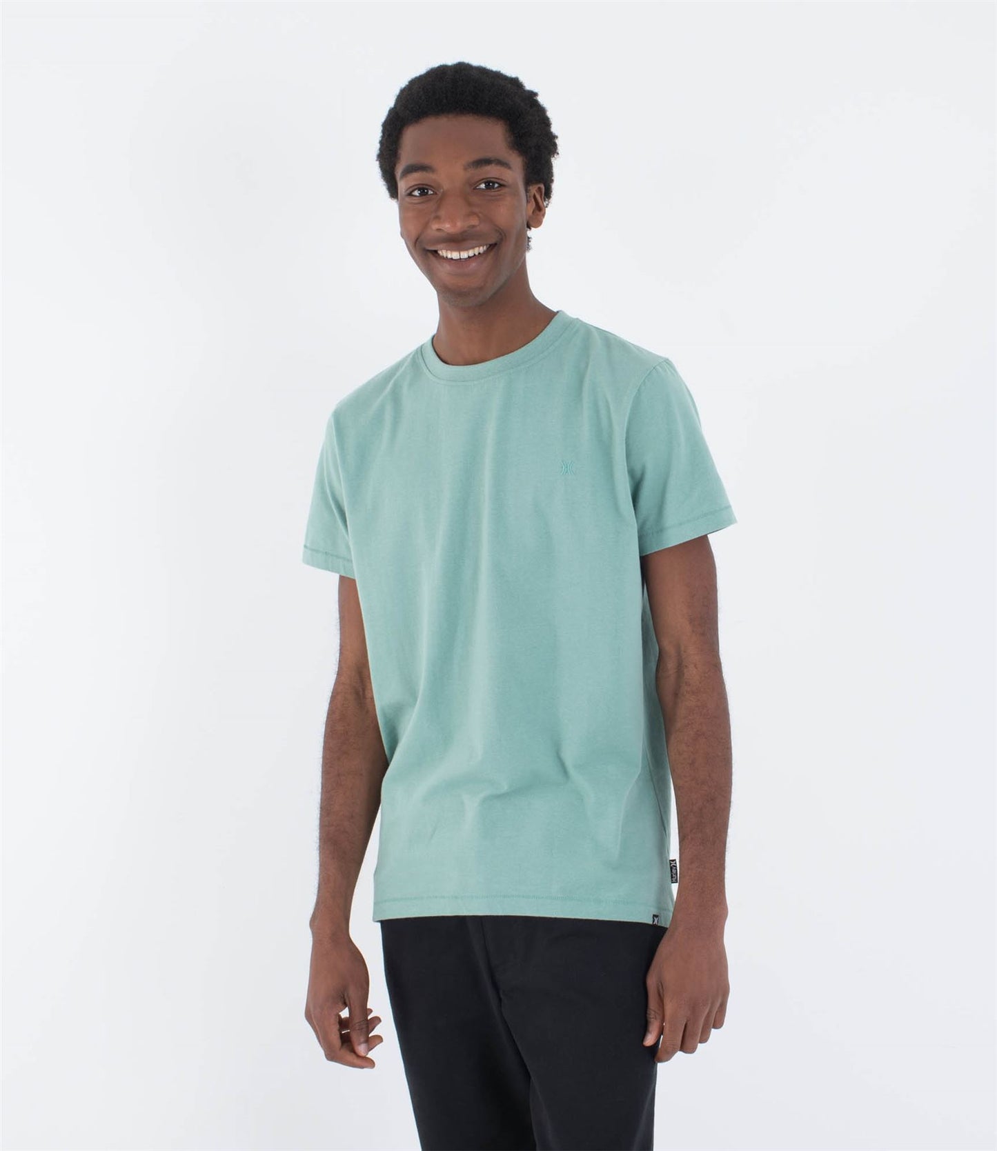 Hurley Low Tide T-Shirt Short Sleeve Oracle Aqua