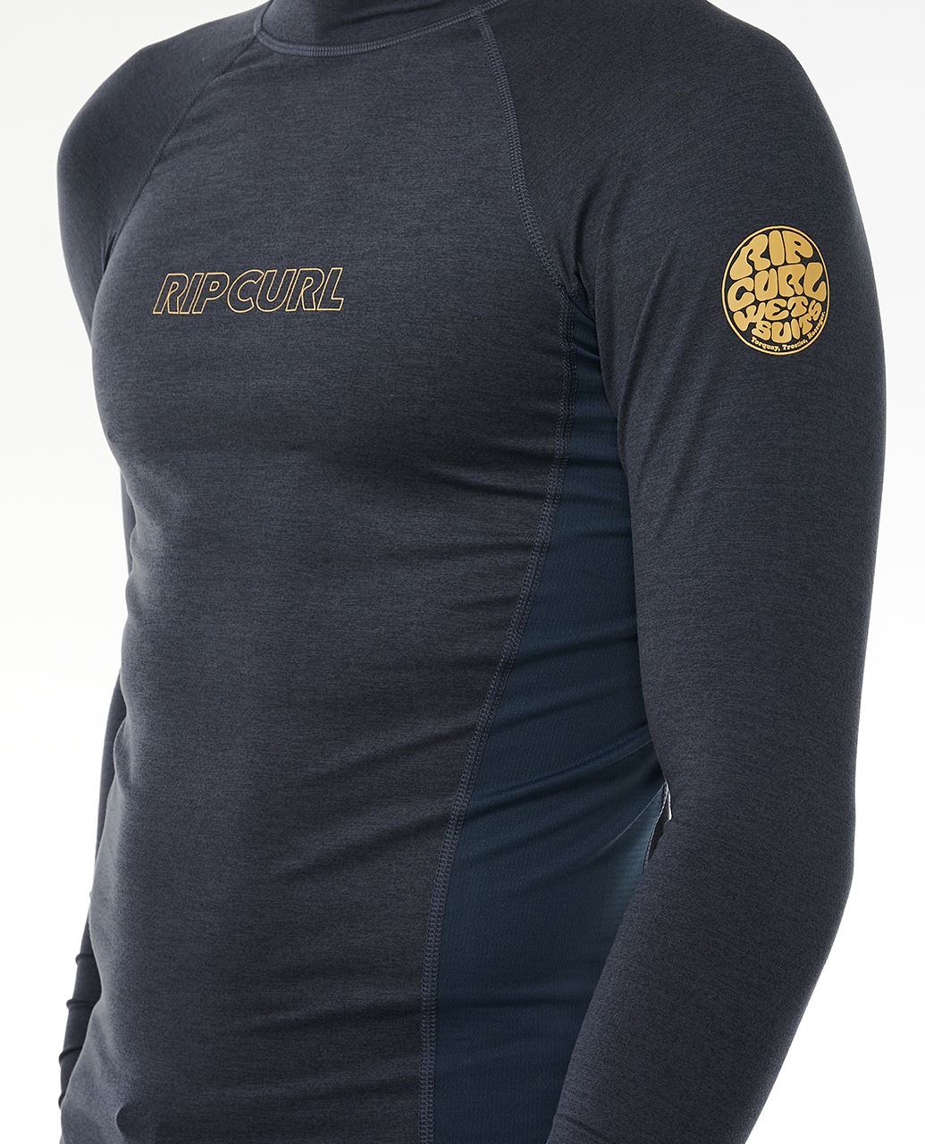 Rip Curl LS UPF 50+ Rash Vest ~ Dawn patrol navy marle