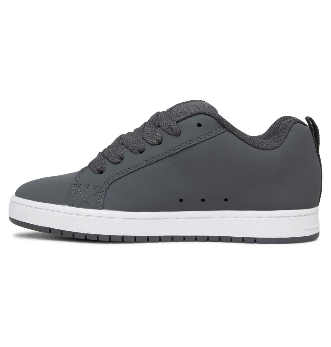 DC Shoes Trainers Leather Court Graffik Shoes Men Grey Black White