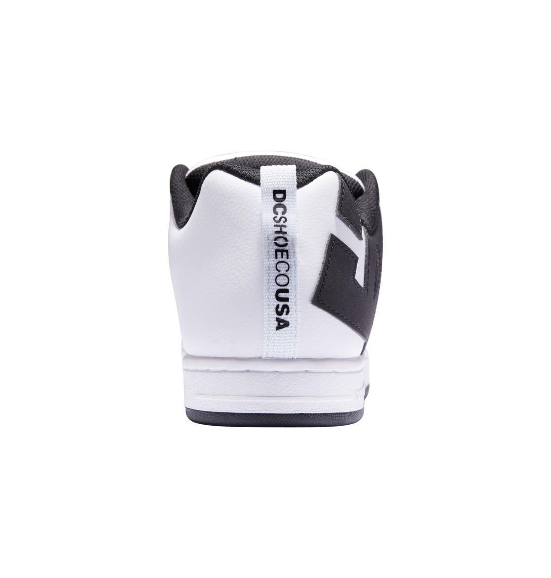 DC Shoes Men’s Leather Court Graffic Sneaker Colour White/Black