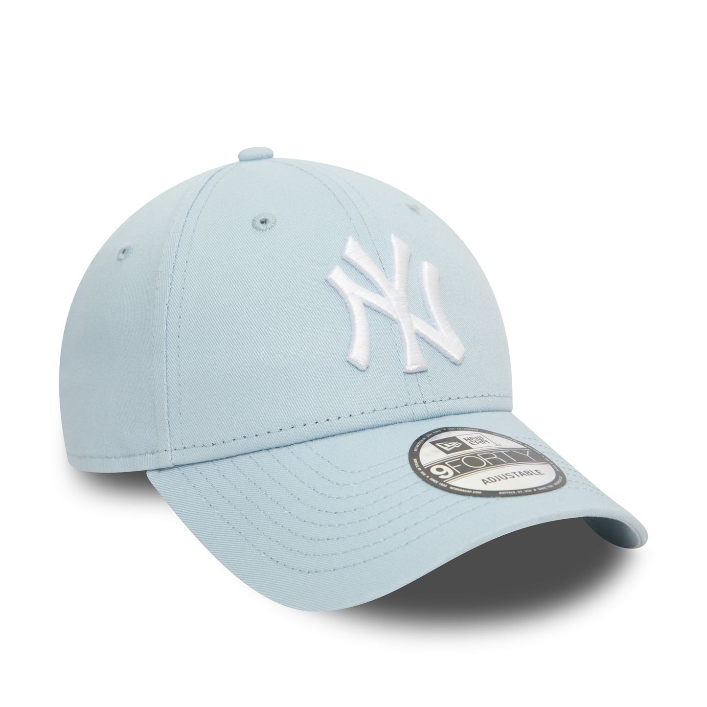 New Era Mens League Essential 9Forty Cap ~ New York Yankees lt blue