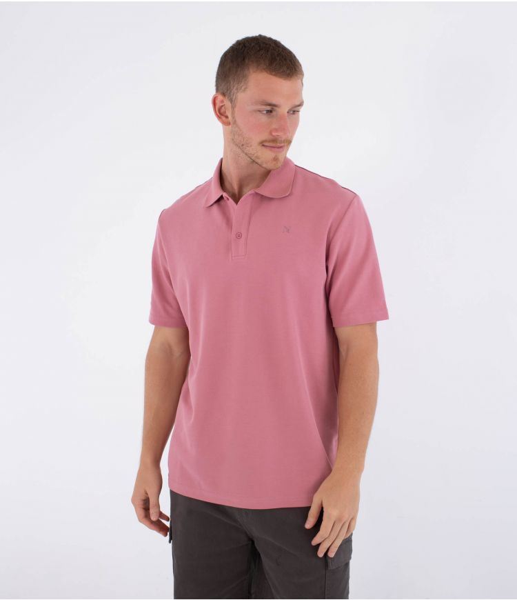 Hurley Mens Short Sleeve Beach Clay Polo Shirt
