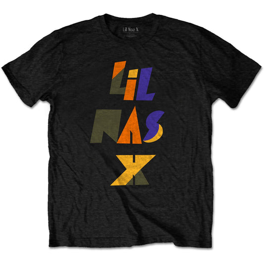 Lil Nas X Scrap Letters Cotton Crew Neck Short Sleeved T-Shirt