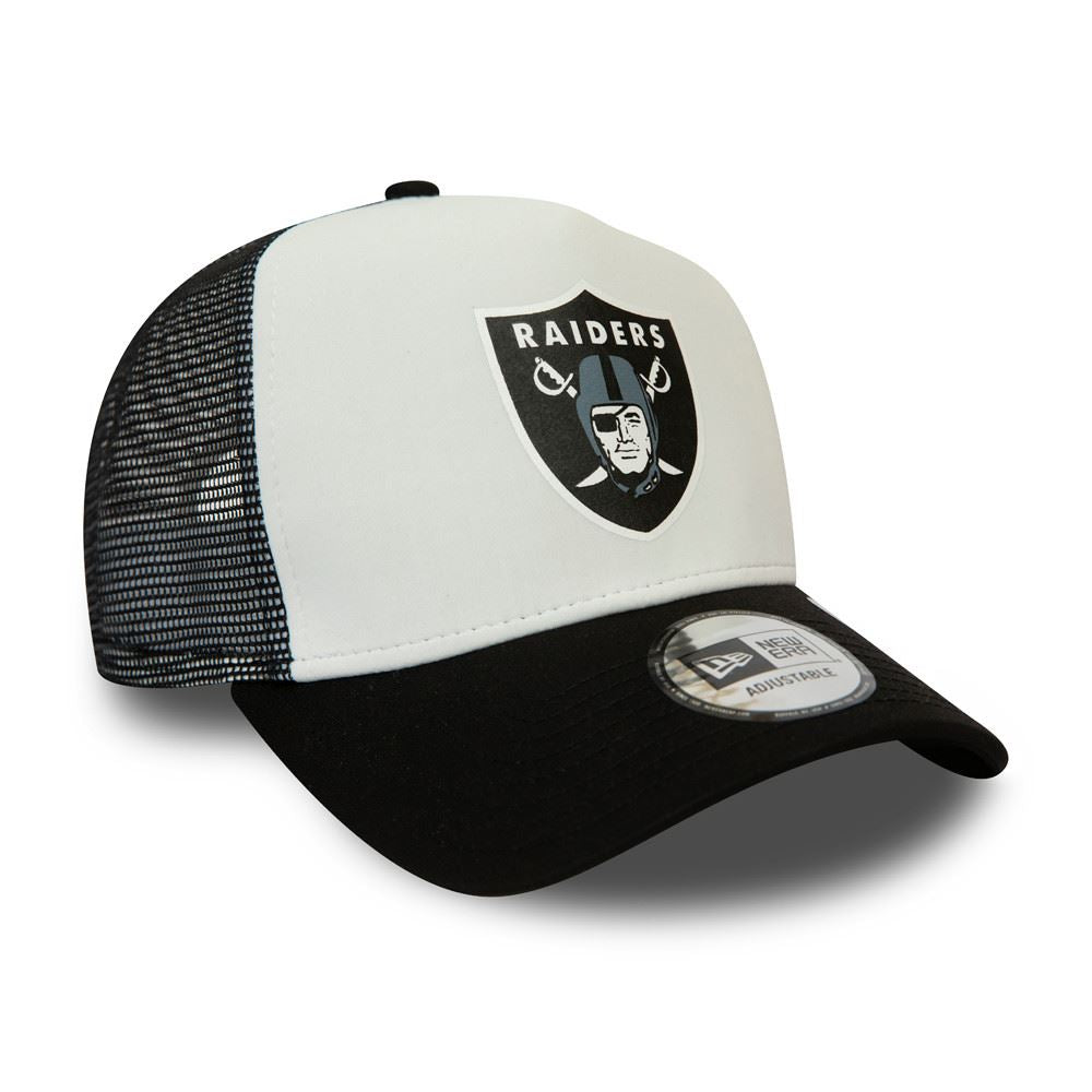 New Era Men's Team Colour Block Trucker Cap ~ LA Raiders white