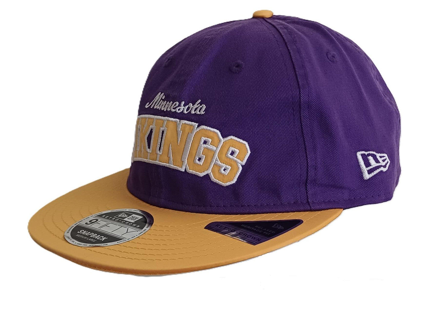 Minnesota Vikings Historic Heritage 9Fifty Retro Crown Cap Purple