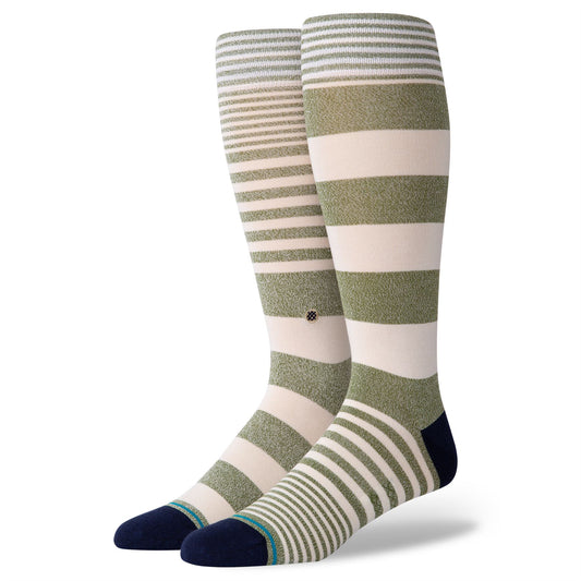 Stance Staples Men's Socks ~ Power Flower army green