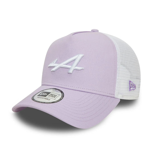 New Era Mens E Frame Trucker ~ Alpine Racing lilac
