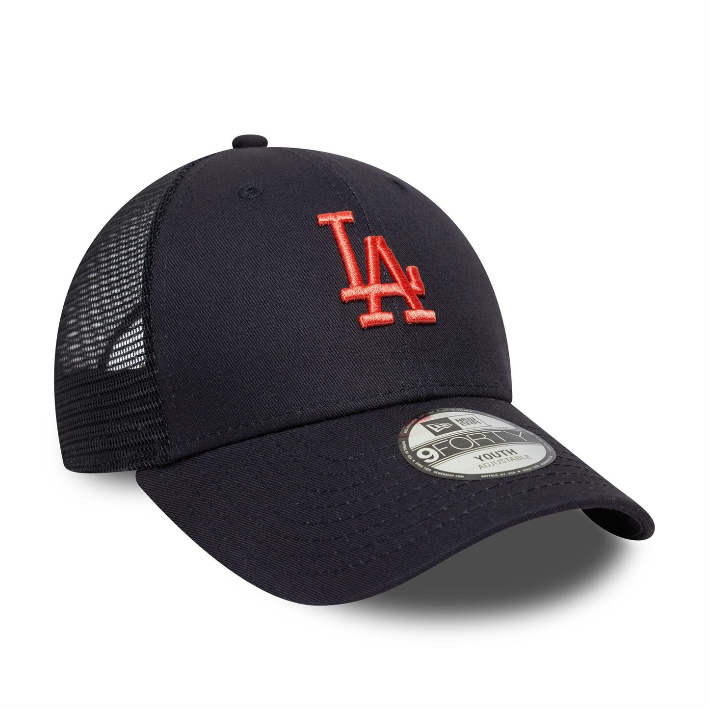 LA Dodgers Youth MLB Homefield Navy 9FORTY Trucker Adjustable Cap