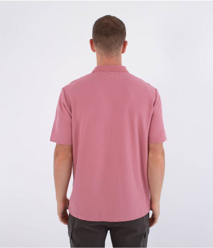 Hurley Mens Short Sleeve Beach Clay Polo Shirt