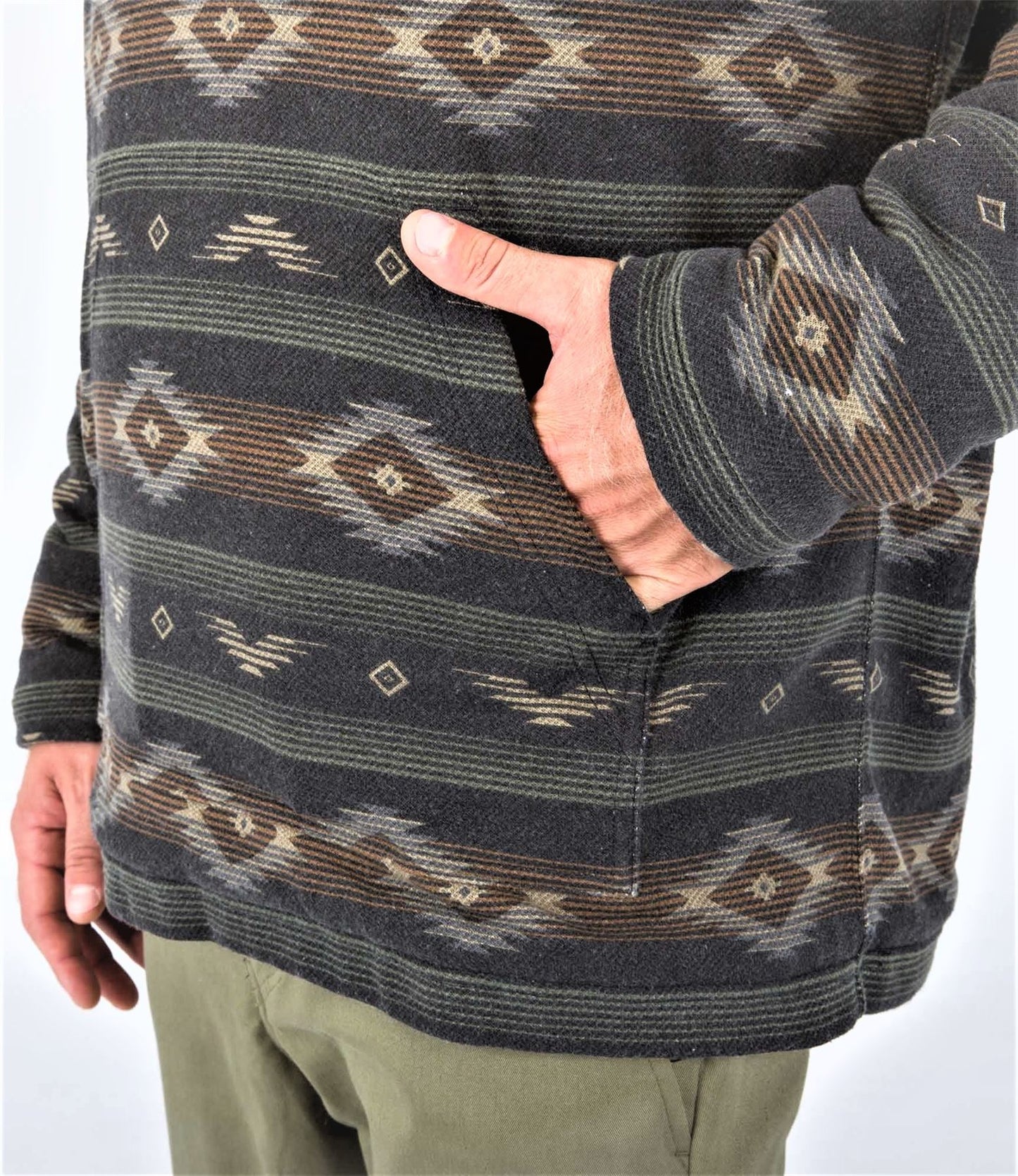 Hurley Men's Long Sleeve Poncho ~ Modern Surf Sherpa