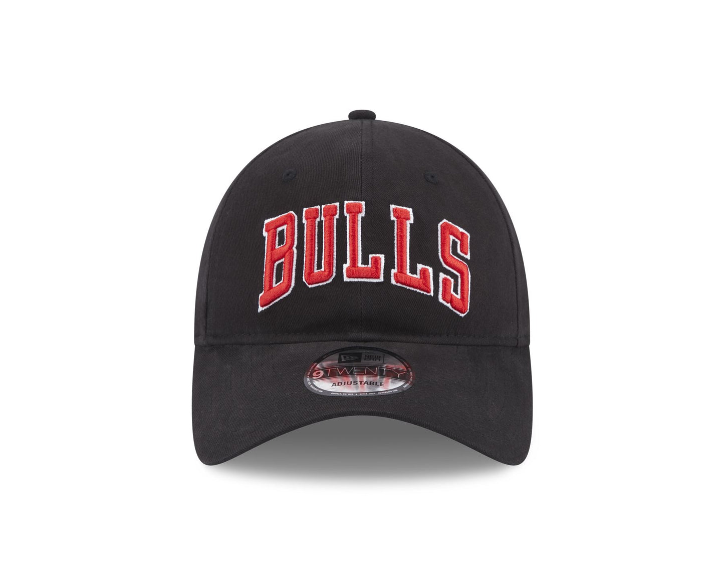 New Era Mens Team Script 9Twenty Adjustable Cap ~ Chicago Bulls black