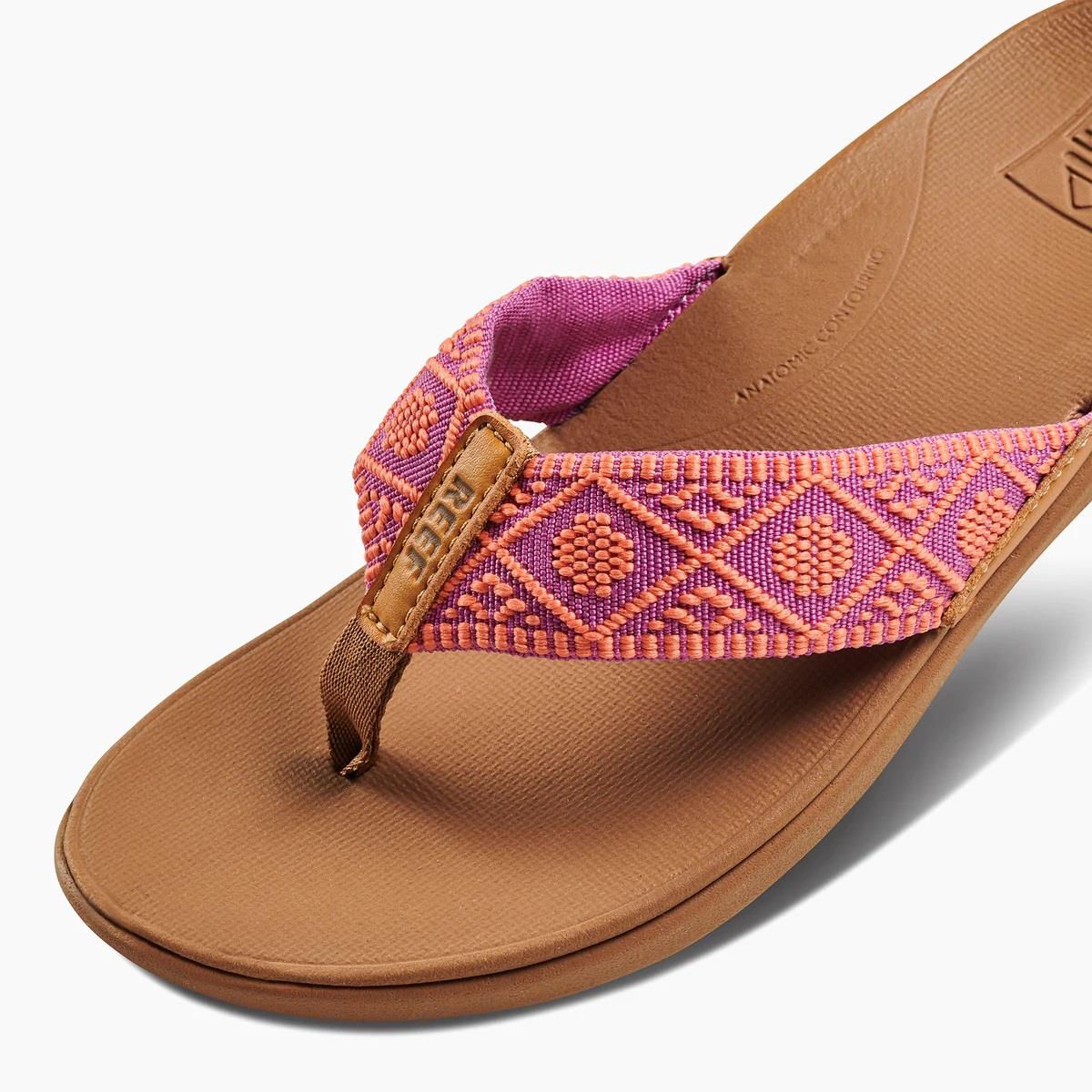 Women's Reef Ortho Woven Sandals ~ Fuchsia coral