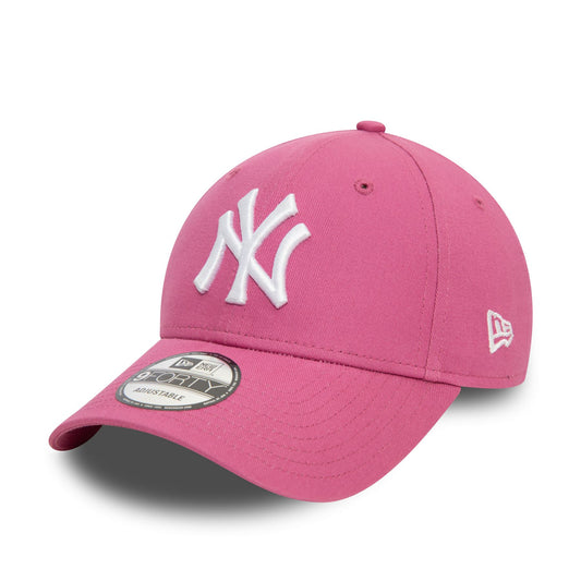 New Era Mens League Essential 9Forty Cap ~ New York Yankees dk pink