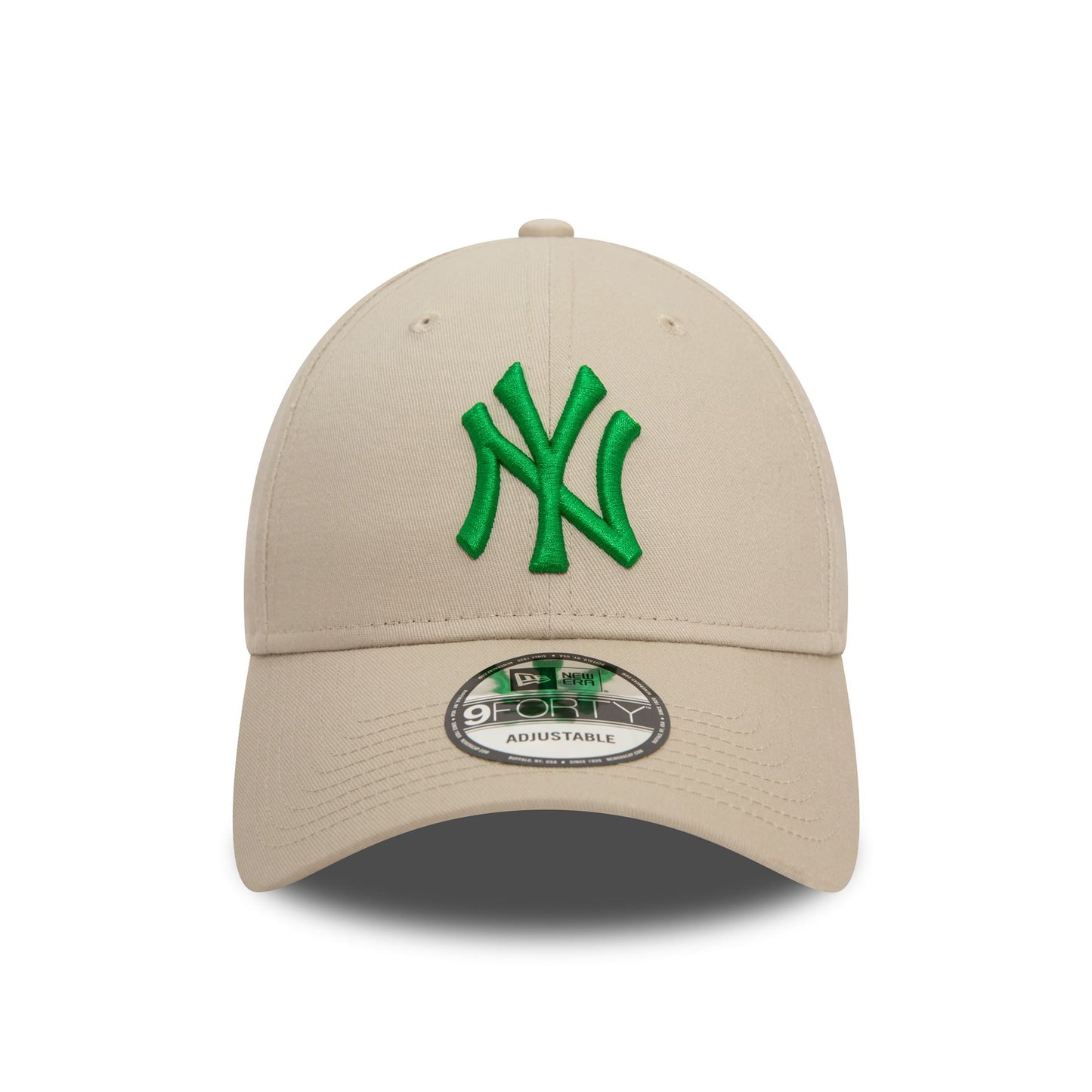New Era Mens League Essential 9Forty Cap ~ New York Yankees stone green