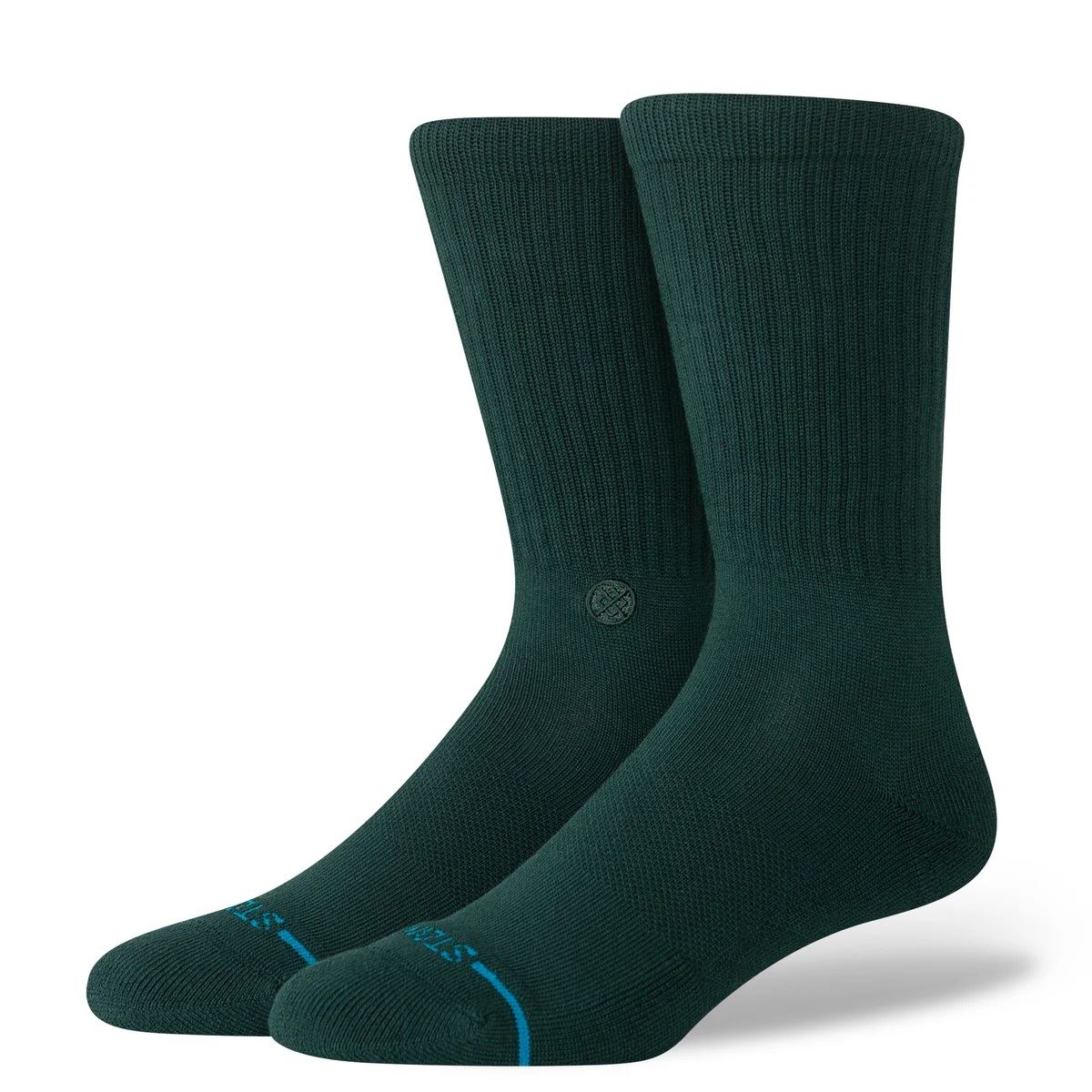 Icon Pine Green Mens Crew Socks Stance