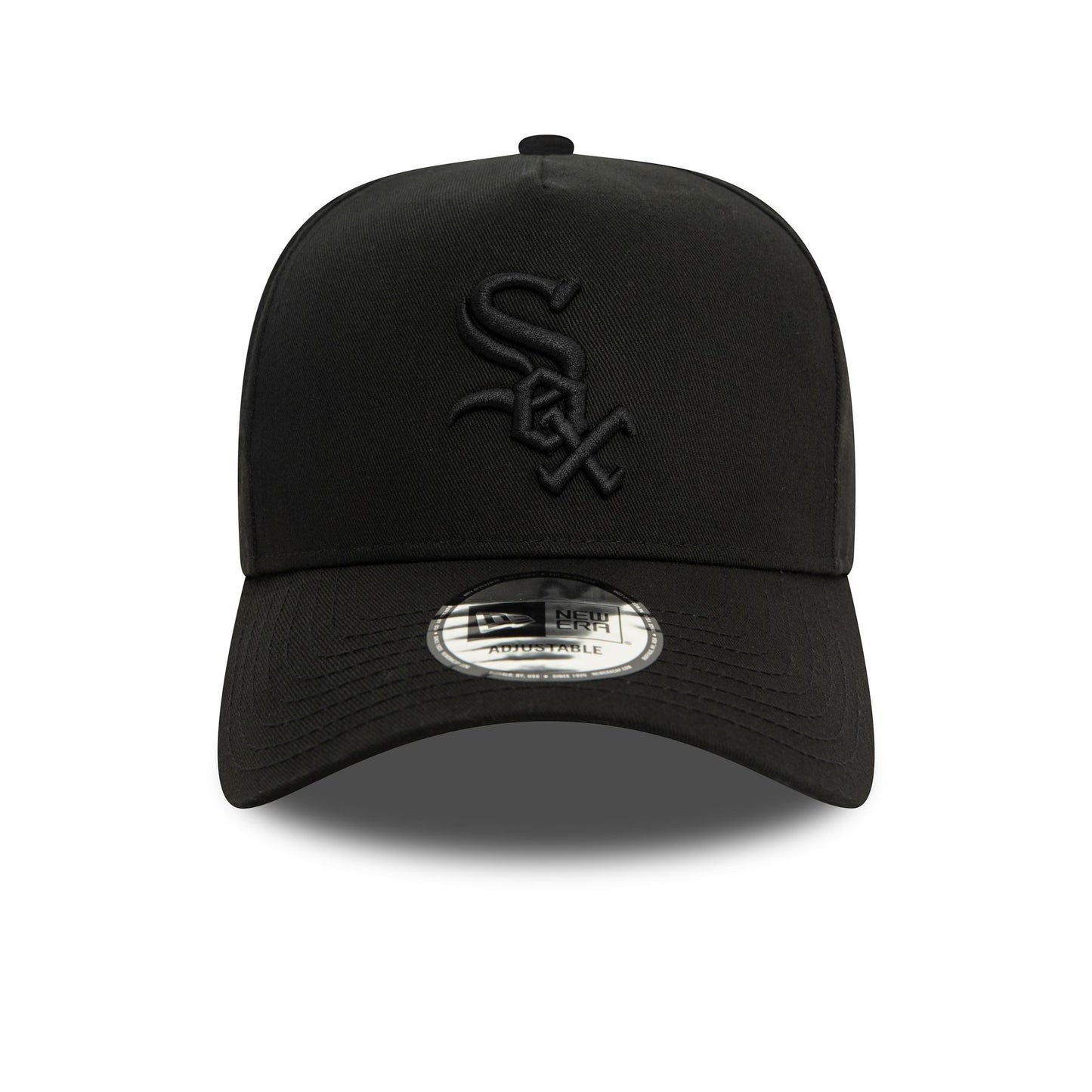 New Era Mens Monochrome E-Frame Cap ~ Chicago White Sox black