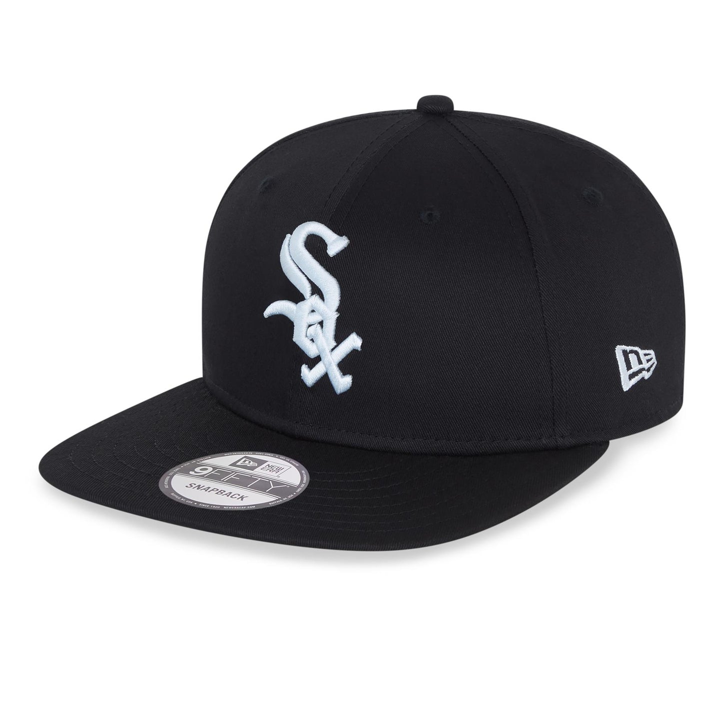 New Era Mens MLB 9Fifty Snapback Flat Brim Cap ~ Chicago White Sox Black